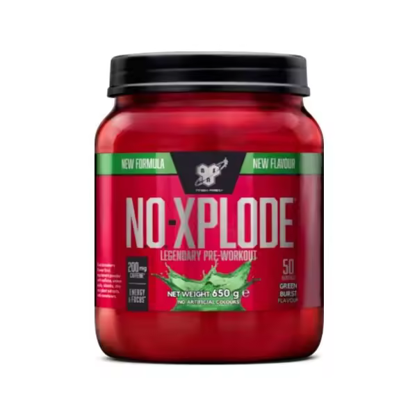 BSN NO-XPLODE Legendary Pre-workout, Sabor Green Burst , 650 Gramos - 1