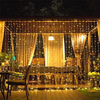 Cortina Solar LED De 6x3M Para Ventana Impermeable Con 8 Modos De Iluminación Decoración De Festival Y Navidad Instalación Manual Fuente De Energía Solar - details 5