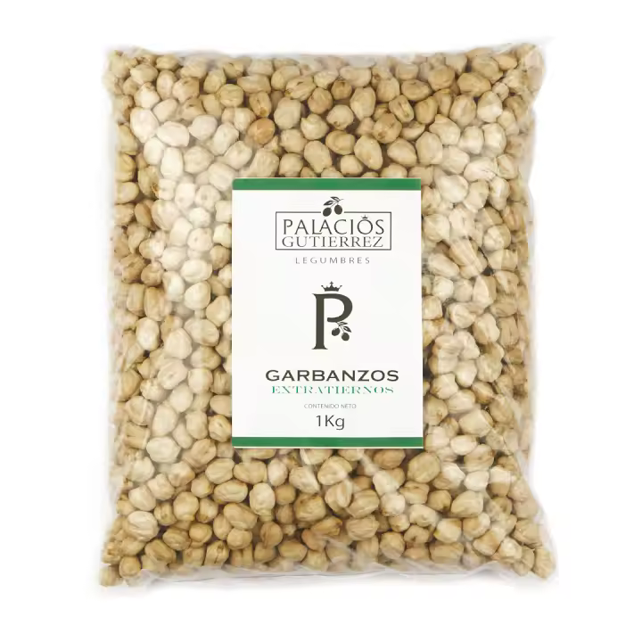 BOLSA PLÁSTICO 1 KILO GARBANZOS PALACIOS GUTIERREZ I PALACIOS GUTIERREZ - 1