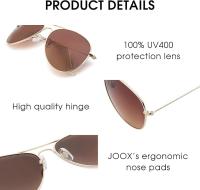 Gafas de sol polarizadas piloto para Mujeres Hombres estilo retro con protección UV400 para conducción y Pesca - details 2