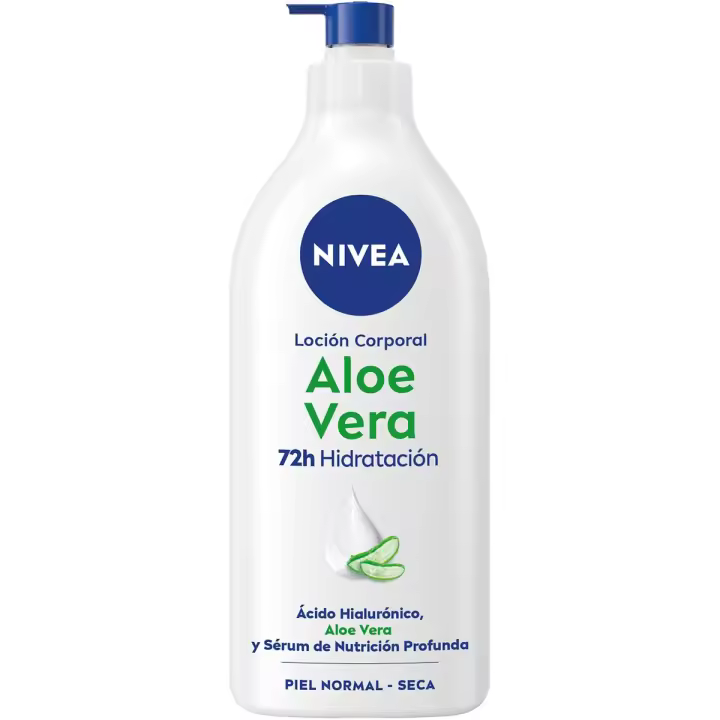 NIVEA loción corporal 5 en 1 Cuidado Completo Aloe Vera dosificador 625 ml para piel normal y seca - 1