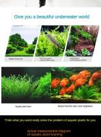 Lámpara LED Para Acuario Planta Acuática Luz Completa De Crecimiento De Plantas 12W/18W Clip Sobre Tanque Aluminio Negro - details 9