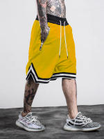 Shorts De Baloncesto Para Hombre Deporte Fitness Verano Malla Secado Rápido Pantalones Casuales Transpirables De Manga Corta - details 2
