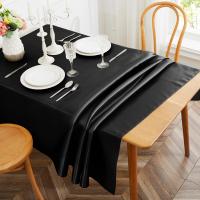 Mantel De Seda Satinada Rectangular Para Bodas Y Banquetes 2 Paquetes Cubierta De Mesa Suave Y Brillante Decoración De Mesa Clásica - details 4