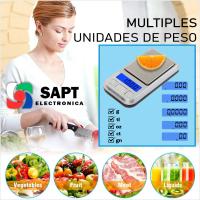 Báscula Digital de Bolsillo SAPT | Alta Precisión | Calibración Automática | Rango de Tara Completo | 4 Unidades de Medida | Apagado Automático | Compacta y Portátil - details 2