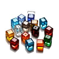 100PCS Cuentas De Cristal Transparentes De 4mm Para Fabricación De Joyería DIY Cuentas Espaciadoras Forma Cubo - details 3