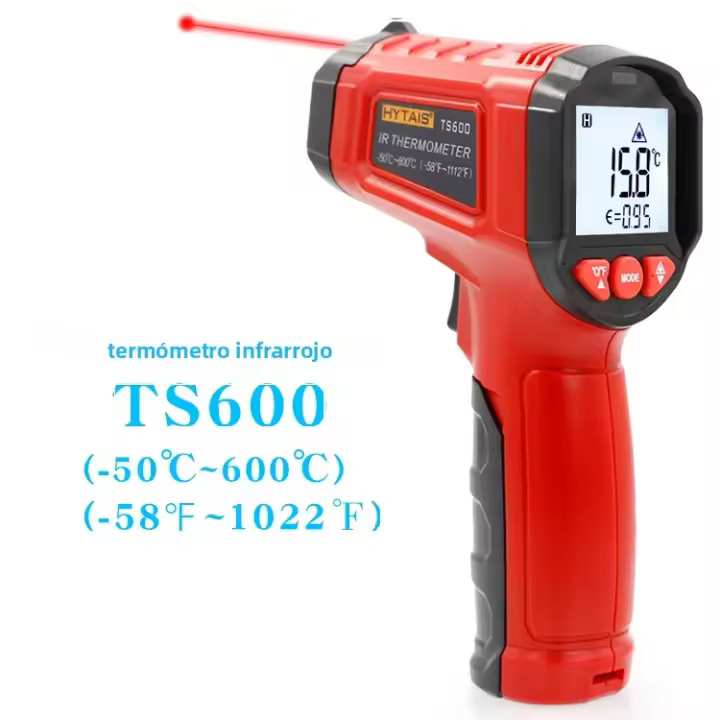 Termómetro Infrarrojo No Contacto HYTAIS TS600 Precisión Industrial Digital Muestra Temperatura Hasta 120°C Uso Doméstico Y Profesional - 1