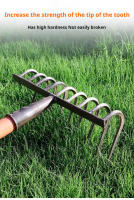 Rake Multifuncional De Acero Mángano Resistente Y Duradero Para Jardín Herramienta Agrícola Con Mango De Madera Outil De Jardinage - details 6