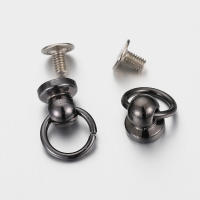 20 Piezas De Metal Con Anillo O Y Tornillos Redondos Para Manualidades Y Decoración De Fundas De Teléfono Accesorios De Joyería - details 7
