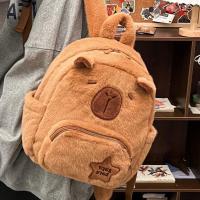Mochila De Peluche Capybara Kawaii Moda Muñeco De Peluche Bolsa De Hombro Para Niños Bolsa Miniatura Regalo Para Novia - details 2