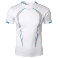Camiseta De Deporte Para Hombres Verano Transpirable Secado Rápido Manga Corta Moda Deportiva Sin Capucha Cuidado Manual - details 1