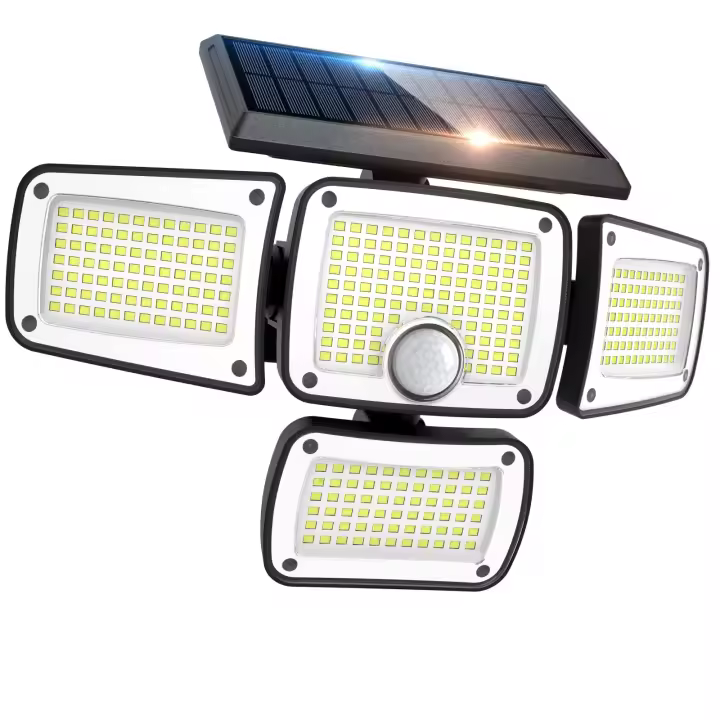 HYBEC - Focos LED Exterior Solares, Foco Solar Exterior, Foco Solar exterior Potente, Focos Solares, Solar Lights Outdoor, Luz Solar exterior con sensor de movimiento, Luces Solares Exterior - 1