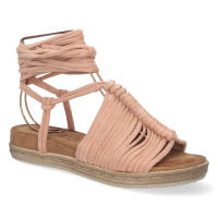 Davinia Shoes Sandalia Plana para Mujer, Comodas, con Cierre de Tiras al Tobillo, Primavera Verano 2022 Shoes&Blues.es 1AF-1666-Rosa - details 1