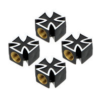 4pcs/lot Cubiertas De Válvula De Neumático Para Coche Bicicleta Y Motocicleta Estilo Cruzado Accesorios Universales Para Automóviles - details 4