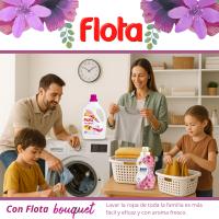 FLOTA Detergente Líquido para Lavadora  42 Lavados Bouquet + SAN Perfumador  Campo de Flores 40 Dosis - Ropa Blanca y de Color - Fragancia Duradera y Fresca- Antimanchas y Antiolores - details 0