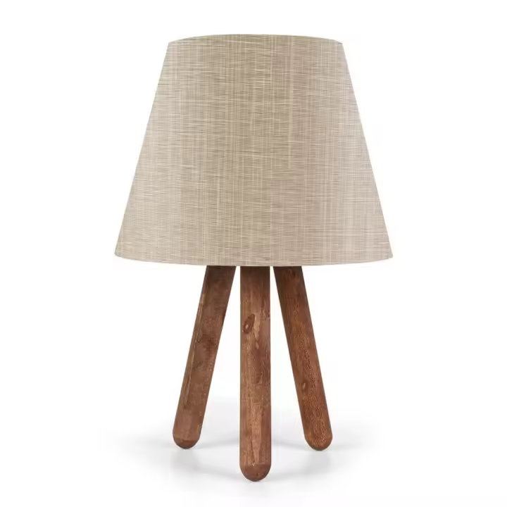 Lámpara de sobremesa WELLHOME - Beige Nogal, 22x33 - 1