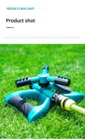 Juego De 4 Aspersores Automáticos Verdes Rotación 360 Grados Riego De Jardín De Verduras Aspersor De Agua Para Riego - details 10