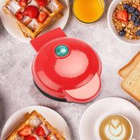 Máquina de gofres eléctrica para el desayuno, Mini olla para gofres, horno para pasteles, huevos, burbujas，350W Machine à Petit Gaufres avec Revêtement Antiadhésif，Mini Gofrera Roja 350W - Ideal para Gofres y Wafles-gofrera 3 en 1 - details 3