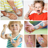 10 Hojas De Pegatinas De Tatuaje Temporal Con Animales Marinos Para Niños Impermeables Para Brazos Y Cuerpo Regalo De Juguetes - details 5