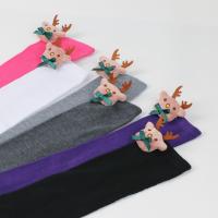 Novena Medias Navideñas Decorativas De Muñeca Calcetines De Pierna Sobre La Rodilla Estampado De Ciervo Y Rayas Para Mujer - details 5
