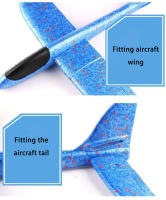 Avión De Tiro De Mano Grande De 48CM En Espuma Resistente Al Desgaste Modelo EPP Juguete De Exterior Para Niños Y Niñas - details 11