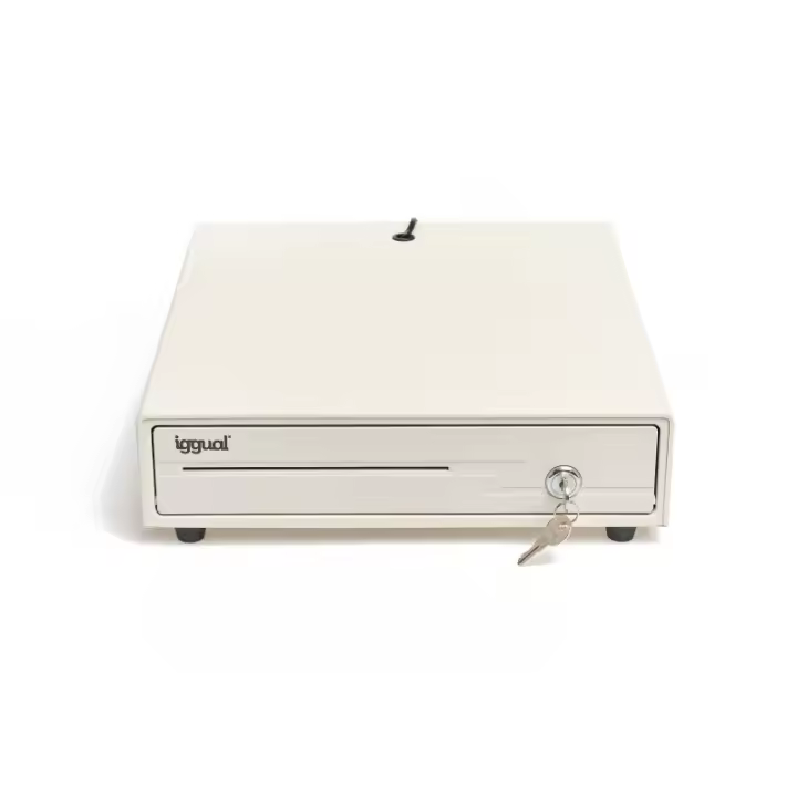 iggual Cajón portamonedas IRON-10W 38cm 4+6 blanco - 1