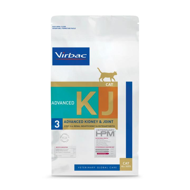 Virbac HPM KJ2 Cat 3 kg – Pienso Renal y Articular para Gatos