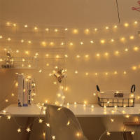 Cadena De Luces Estelares 1.5M/3M Para Acampar Al Aire Libre Luz De Ambiente Con LED Piloto Autocontenida Forma DIY - details 2