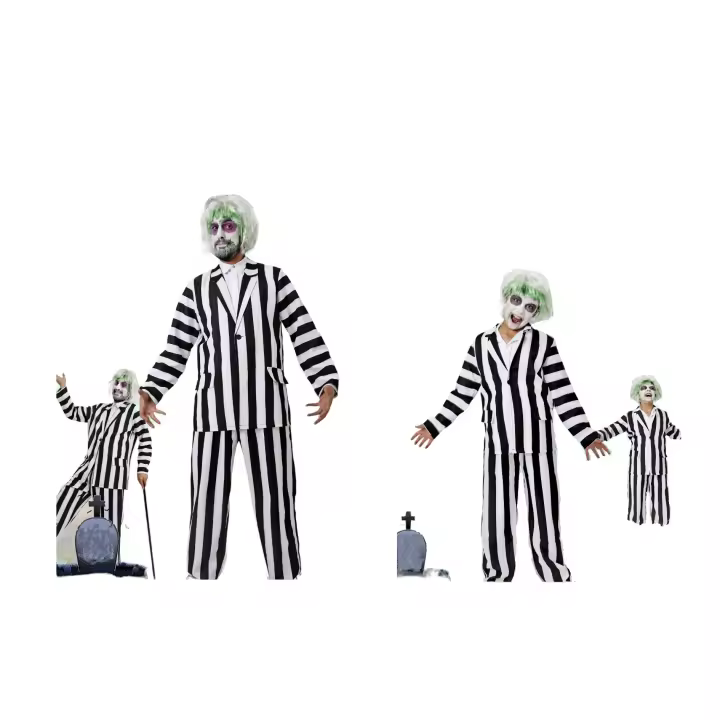 Disfraz de Beetlejuice Bitelchus para Adultos y Niños - Varias Tallas - Chaqueta y Pantalón - 1