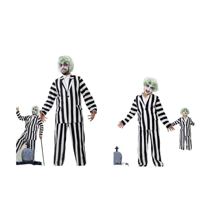 Disfraz de Beetlejuice Bitelchus para Adultos y Niños - Varias Tallas - Chaqueta y Pantalón - 1
