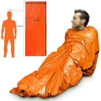 Bolsa De Dormir Aislada Portátil Impermeable Para Supervivencia Emergencia Camping Equipamiento De Rescate Térmico Mylar Kit De Primeros Auxilios - details 2
