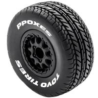 4pcs Neumáticos De Camión De Pista Corta 112mm 1/10 Con Rueda Y Hex 12mm Para Slash Arrma Senton HuanQi 727 Vkar 10sc Hpi Coche RC - details 16