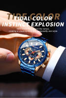 Reloj De Hombre BINBOND Lujo Moda Diseño Nueva Resistente Al Agua Luminoso Fecha Acero Inoxidable Movimiento Cuarzo Reloj Con Caja - details 2