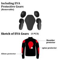 Chaqueta De Motocicleta JK-21 Para Verano Estilo Transpirable Protección De Armadura Moto Ciclismo Deportes Al Aire Libre Reflectante Nocturno Prenda De Seguridad Tamaño M a 5XL - details 5