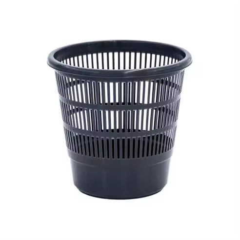 PLASTIKEN Papelera de 16L Rejilla Negro Polipropileno Ø31x30cm - PLASTIKEN - 77127 Papelera Accesorios y Recambios Productos Limpieza Papeleras Limpieza - 1