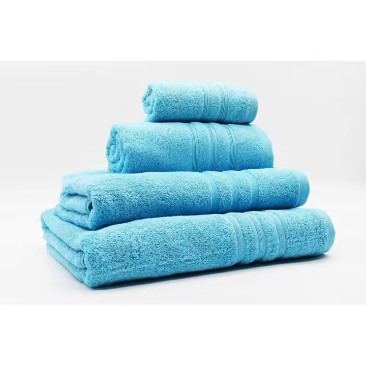 Toalla 100% Algodón de Rizo Americano 500 Gr/m2 Turquesa Vidal Home (Medidas: 30x50cm, 50x100cm, 70x140cm, 100x150cm) - 1