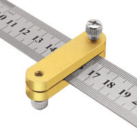 Localizador De Límite De Regla De Acero Para Carpintería Scribe Locator Rectilíneo Bloque De Localización Herramienta De Medición Para Trabajos Manuales - details 2