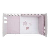 Colcha y Protector Cuna Vichy Night de Cambrass - details 2