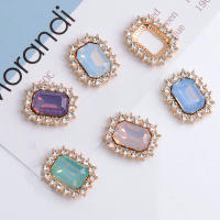 10pcs Botones De Aluminio Con Diamantes Y Perlas Para Decoración De Invitaciones De Boda Y Ropa Accesorios De Joyería Para Niñas - details 35