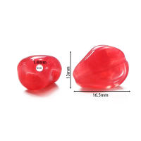 10pcs Cuentas Irregulares De Acrílico Imitación De Piedra Para Accesorios De Joyería DIY Pulseras Collares Cuentas Espaciadoras - details 1