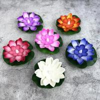 Lámpara De Noche LED Multicolor Loto Sensor 10CM 6PCS Flor Flotante Para Jardín Y Acuario Decoración Festiva Luz De Loto - details 15