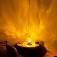 Lámpara De Agua Ondulante USB Luz Nocturna Romántica Proyector De Oceano Para Fiesta Dormitorio Sala De Estar Hogar Vacaciones - details 9