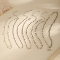 Juego De Collares Separables De 5 Capas Para Mujer Collar Corto De Cadena Con Rhinestone Moda 2023 Joyería Regalo - details 7