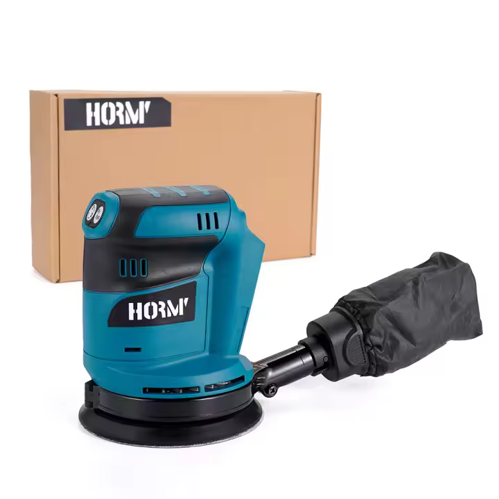 Hormy Polisihadora Cordless 125mm 3 Velocidades Regulables Herramienta De Cera Para Coche Reparación De Rasguños Conectada Al Aspirador - 1