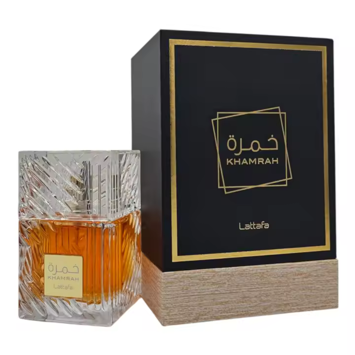 Lattafa Khamrah – Eau de Parfum Unisex – Perfume Árabe Dulce y Especiado – Canela y Vainilla – 100 ml - 1