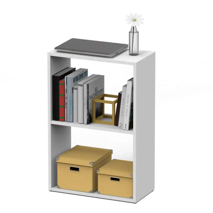 Miroytengo Librería baja Tibet en color Blanco mate 75x50x24 cm Estantería libros - 1