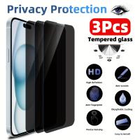 3Pcs Protector De Pantalla De Privacidad Para iPhone Anti-espía Vidrio Templado Compatible Con Modelos 11 XR X XS MAX 8 plus 12 13 14 15 pro Max Mini - details 0
