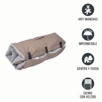 Love Story- Cama Colchón de Viaje Para Mascotas Alfombra suave y abollonada, impermeable anti-manchas y con cierre de velcro hecho en Francia - Love Story - details 0