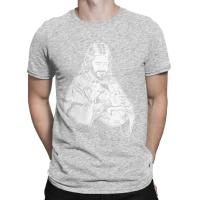 Camiseta Hombre Algodón Puro Jesus Amasa Satán Baphomet Cabra Ateo Humor Estilo Casual Cuello Redondo Manga Corta Regalo - details 1