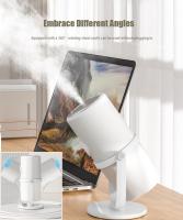 Pequeño Humidificador portátil - Humidificador de niebla fría con soporte giratorio de 360 °, luz nocturna de calentamiento de atenuación gradual, función de cronómetro de 2 / 8 horas, mini Humidificador para dormitorios, plantas, oficinas y automóviles - details 0